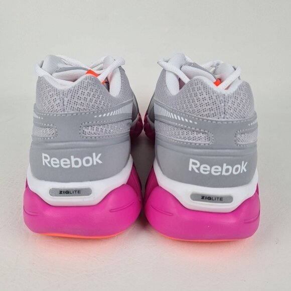 Reebok Ziglite Electrify Women Training Running Silver Pink - Picture 5 of 9